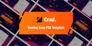 Crad - Coming Soon PSD Template