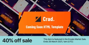 Crad - Creative Coming Soon HTML5 Template
