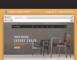 Craft Furniture Interior PrestaShop Theme - TemplateMonster