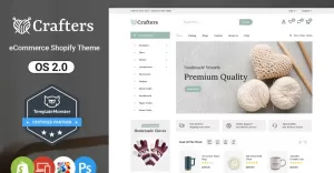 Crafter - Konst och möbler Shopify-tema - TemplateMonster