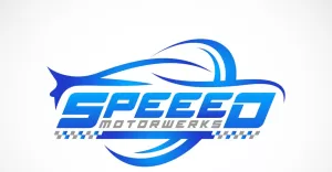 Crazy Speed Sports Car - Automotive Logo Design