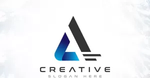 Creative Brand A - Letter Logo Design - TemplateMonster