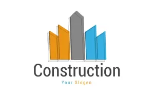 Creative construction 3d logo design - TemplateMonster