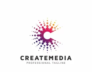 Creative Media C Letter Logo Template - TemplateMonster