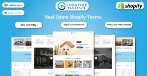 Creative Realestate - Mortgage, Real Estate & Property Dealing Shopify Sections Theme