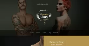 Creative Tattoo WordPress Theme