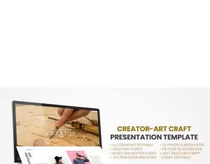 Creator-Art Craft PowerPoint template - TemplateMonster