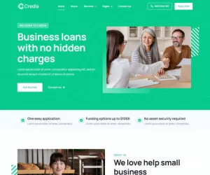 Credia  Banking & Business Loan Elementor Template Kit