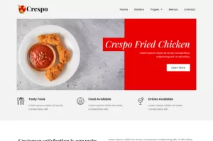 Crespo - Fast Food Restaurant Elementor Template Kit