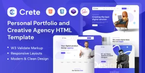 Crete - Personal Portfolio and Creative Agency HTML Template