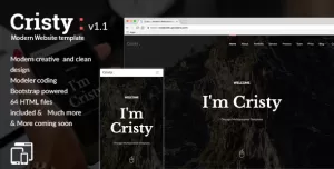 Cristy - Modern Website Template