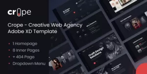 Crope - Creative Web Agency Adobe XD Template
