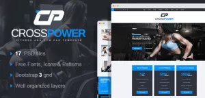 CrossPower - Sport Gym Fitness PSD Template