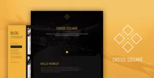 CrossSquare - One Page Bootstrap PSD Template