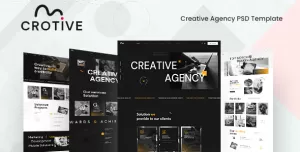 Crotive - Creative Agency PSD Template