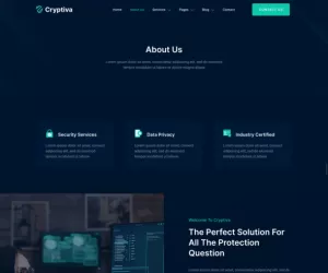 Cryptiva – Cyber Security Services Elementor Template Kit