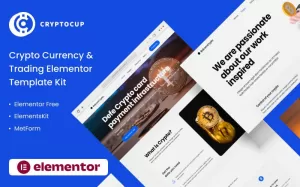 CRYPTOCUP  Crypto Currency & Trading Elementor Template Kit