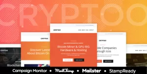Cryptoo - Multipurpose Responsive Email for Crypto Currency + Online Builder + Mailster & Mailchimp