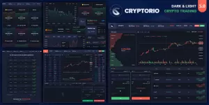 Cryptorio - Cryptocurrency Trading Dashboard UI KIT