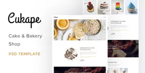 Cukape - Restaurant Cakes and Coffee Shop Template