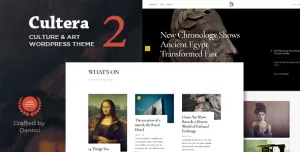 Cultera - Art & Culture WordPress Theme