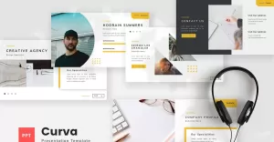 Curva - Creative Company Profile Powerpoint Template