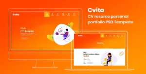 Cvita - CV Resume Personal Portfolio PSD Template