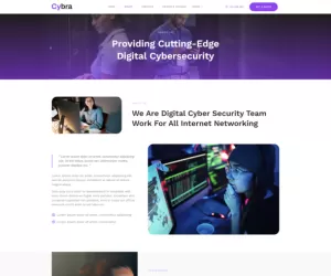 Cybra - Digital Cyber Security Elementor Template Kit
