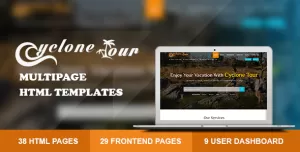 Cyclone Tour - HTML Travel Agency