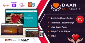 Daan  Charity and Donations Mulitpurpose HTML5  Template