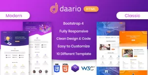 DAARIO - SAAS corporate HTML template