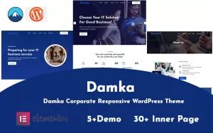 Damka Corporate Responsive WordPress Theme - TemplateMonster