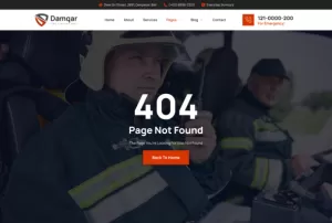 Damqar – Firefighter & Fire Department Elementor Template Kit