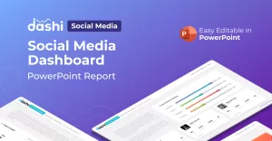 Dashi Social Media – Dashboard Report Presentation PowerPoint template