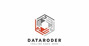 Data Hexagon Logo Template