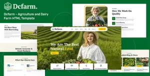 Dcfarm - Agriculture and Dairy Farm HTML Template