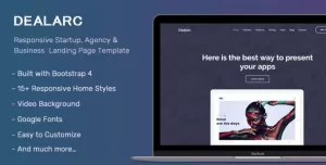 Dealarc - Responsive Startup, Agency & Business  Landing Page Template