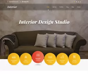 Decorator WordPress theme for home decor furnishings interior design site