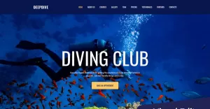 Deepdive - Sports & Outdoors & Diving Moto CMS 3 Template