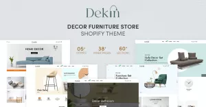 Dekin - Decor Furniture Store Shopify Theme - TemplateMonster