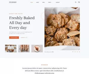 Delibake - Bakery and Pastry Elementor Template Kit