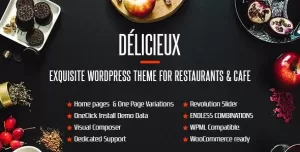 Delicieux  Creative Restaurant WordPress Theme