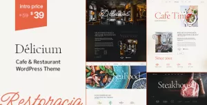 Delicium  Fast Food & Cafe WordPress Theme