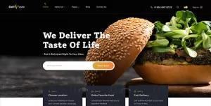 DeliTaste - Food Delivery Restaurant Directory HTML Template