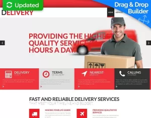 Delivery Services Moto CMS 3 Template - TemplateMonster