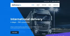 Delivery Services Responsive Moto CMS 3 Template