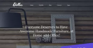 Dellos - Handmade Furniture & Interior Moto CMS 3 Template
