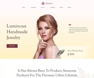 Demera - Jewelry Manufacturer & Store Elementor Template Kit