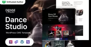 Dense Studio - Dance Studio And Academy WordPress Elementor Theme