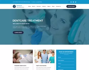 Dent-Care - Dental Clinic and Health PSD Template